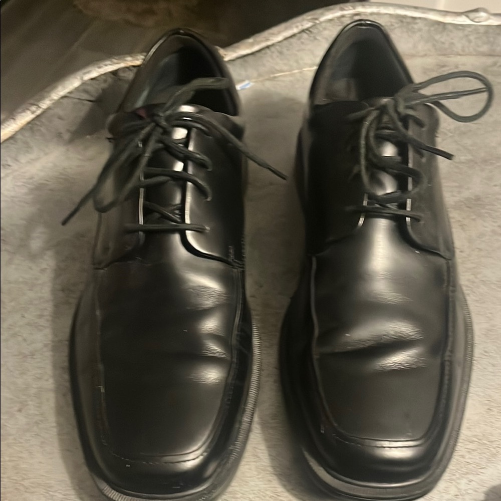 Classic Black Leather Dress Shoes